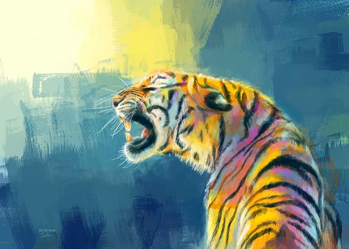 Tiger Digital Painting