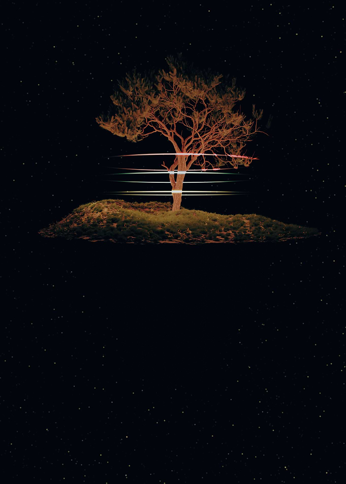 Floating Island Night 3D