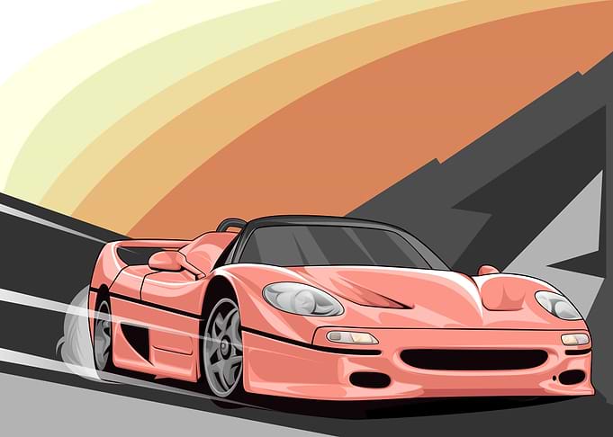 Super cars x montain