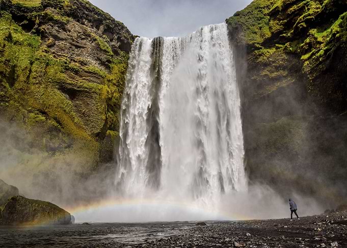 Rainbow Waterfall Iceland