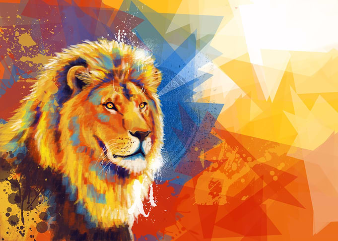 Majesty Lion Portrait