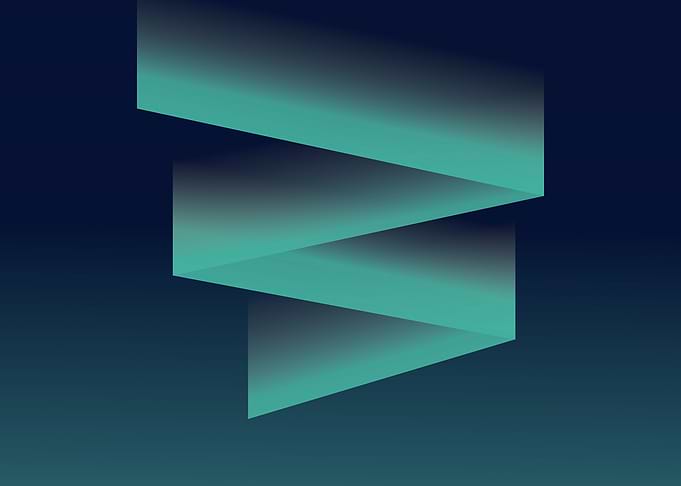 Abstract Shapes Green