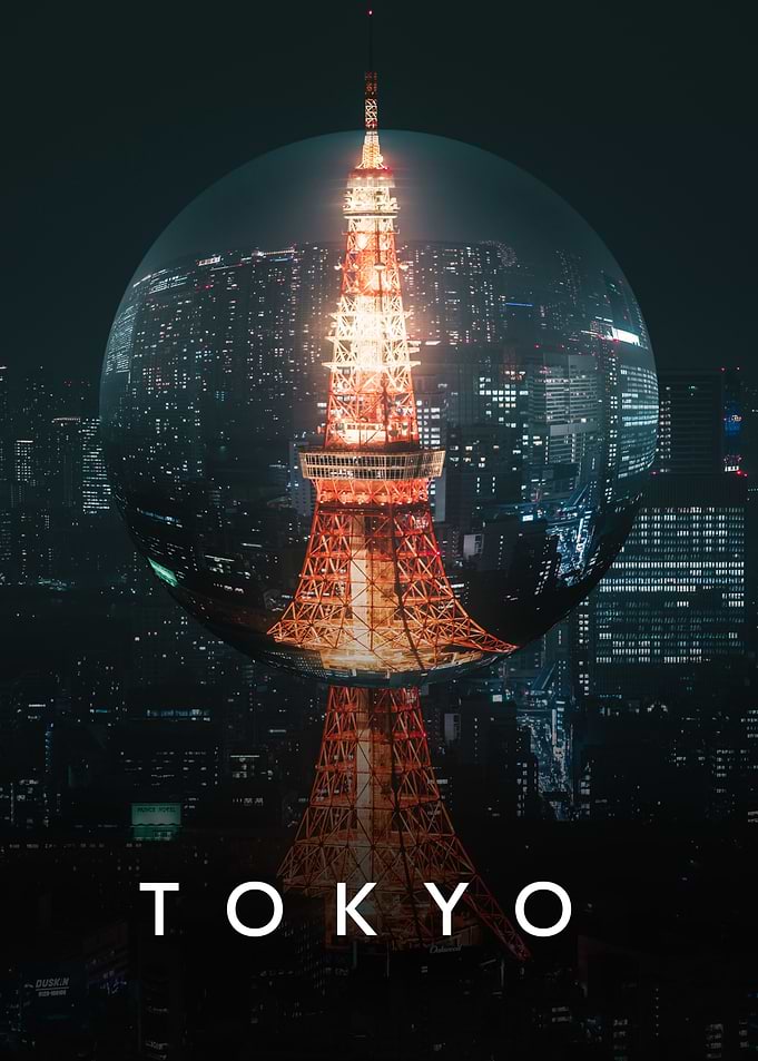 Tokyo Japan Abstract Lens