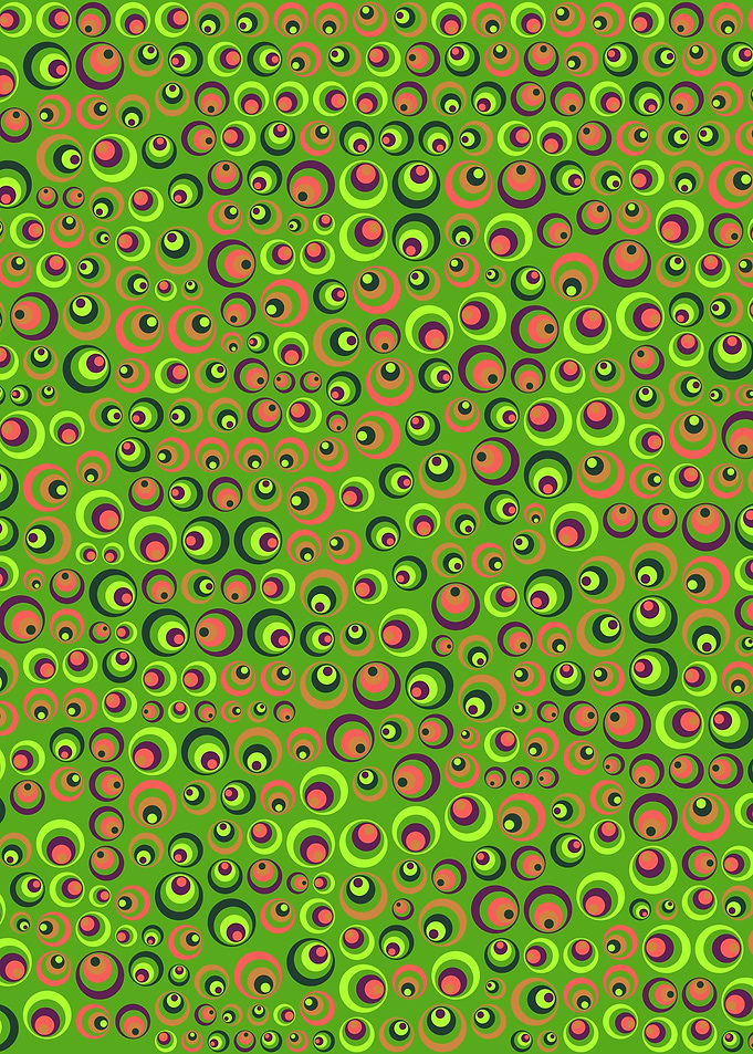 Colorful Retro Circles 10