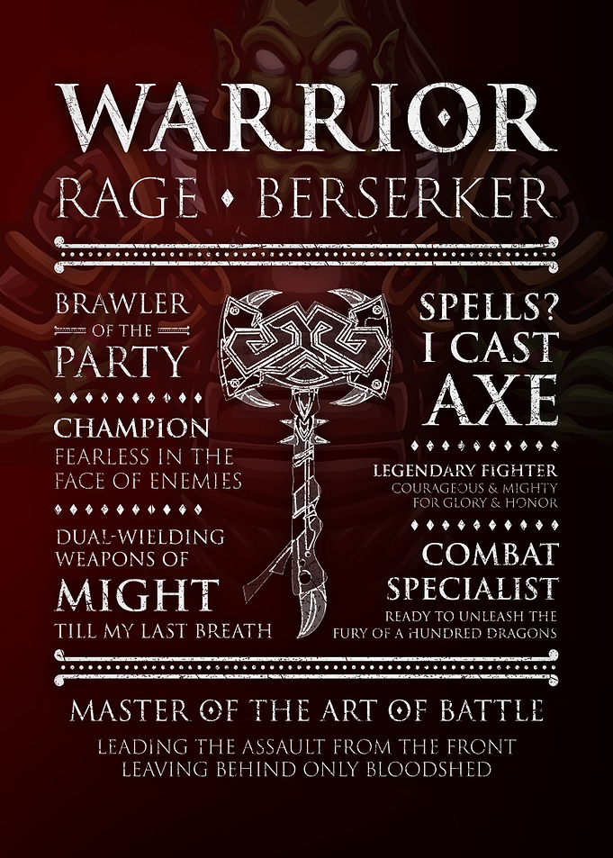 Game Class Warrior Player
