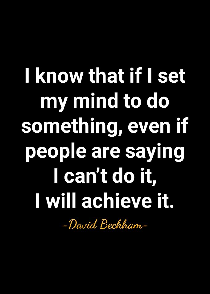 David Beckham quotes