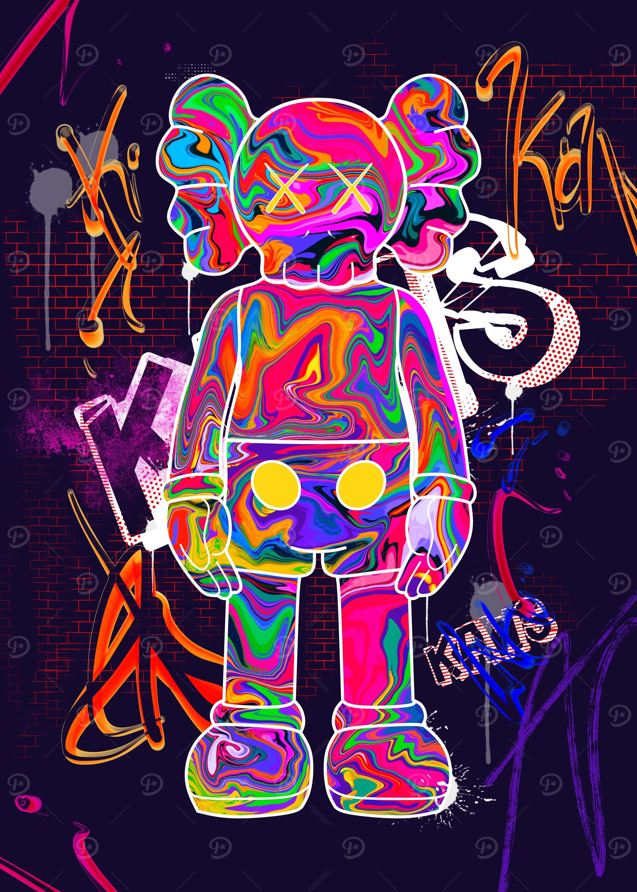 happy kaws