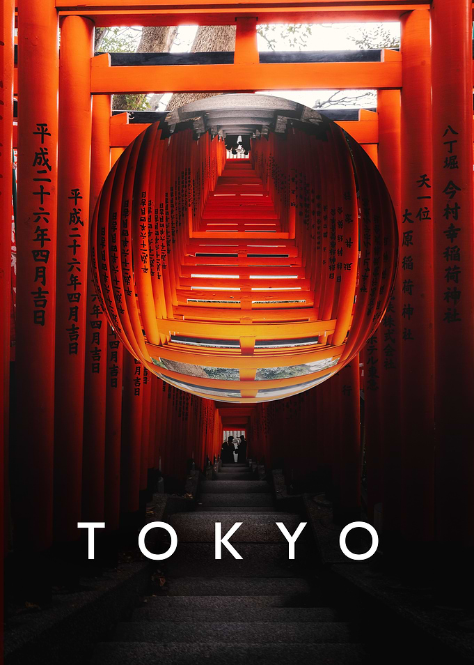 Tokyo Japan Glass Orb