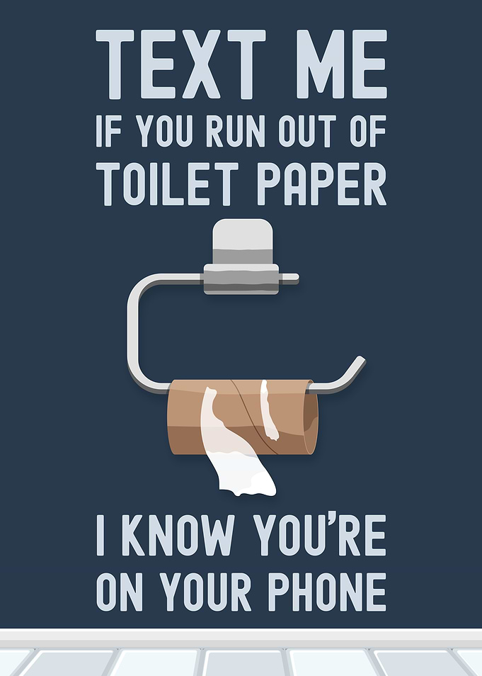 Funny Toilet Paper Text Me