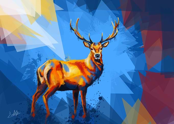 Deer in the Wilderness