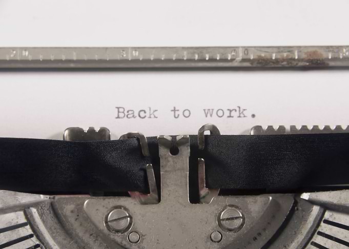 Typewriter back to work