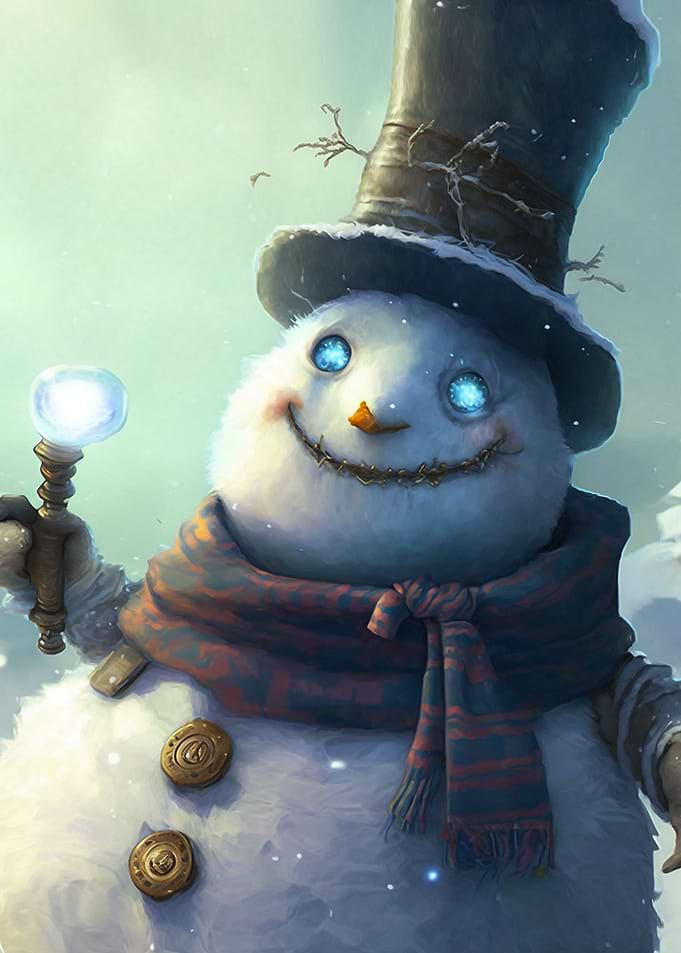 Funny Cute Snowman