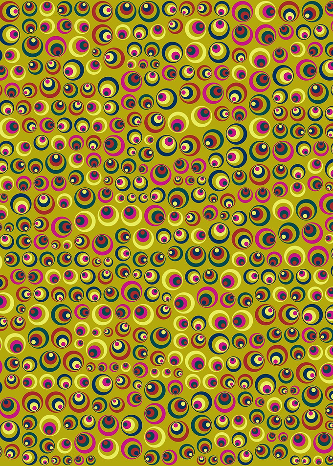 Colorful Retro Circles 09