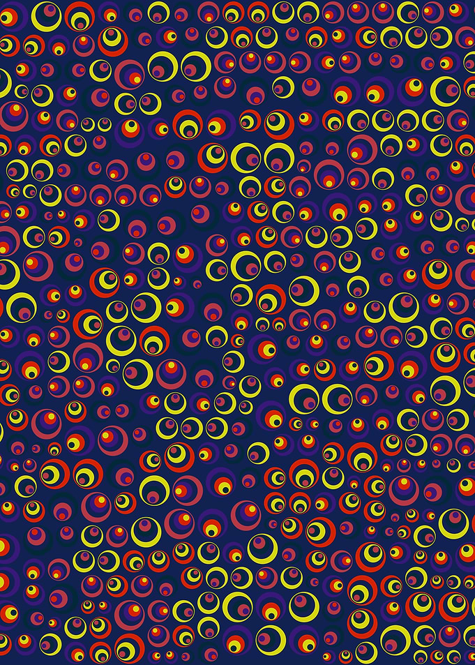 Colorful Retro Circles 07