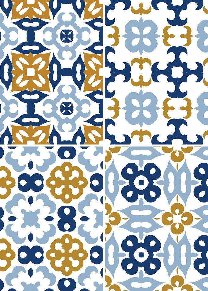 Mediterranean Blue Tile 42