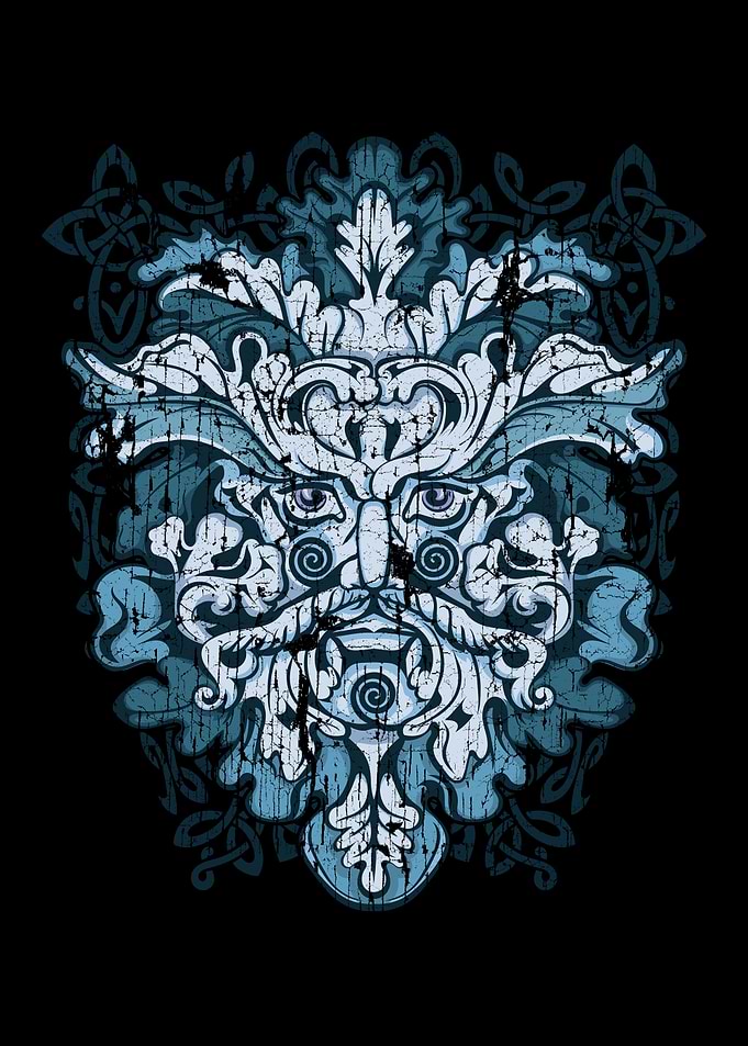 Green Man Irish Celtic