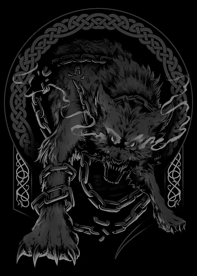 Wolf Fenrir Viking Norse