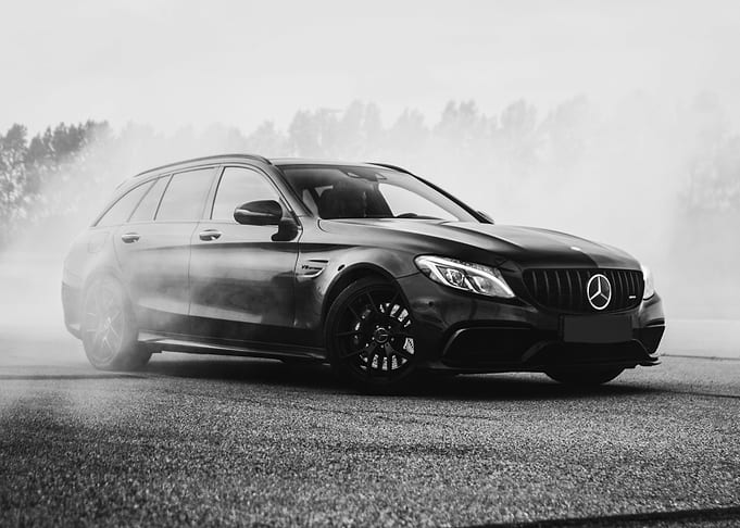 Mercedes Car Drifting