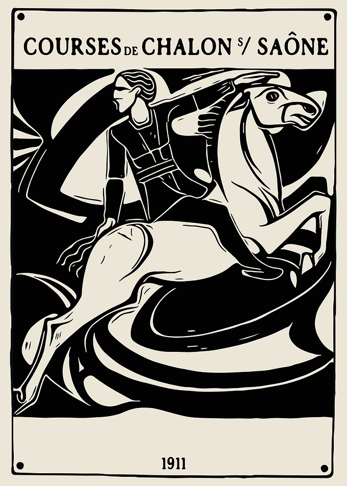 French Horse Racing Poster
