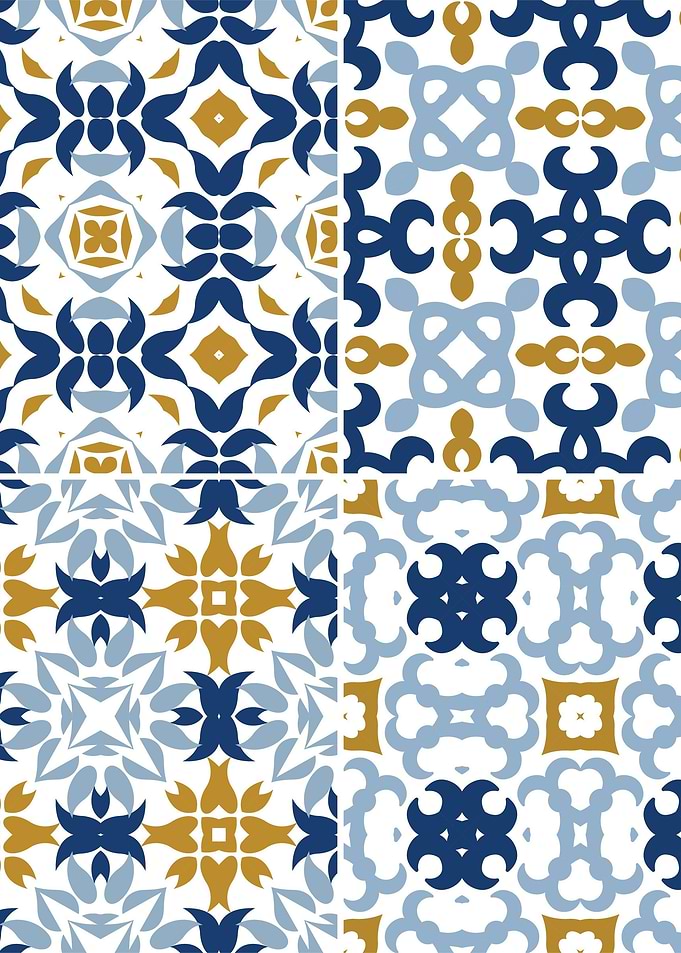 Mediterranean Blue Tile 45