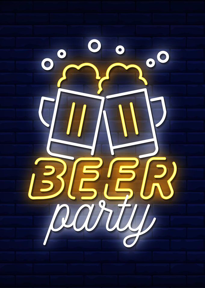 Beer Party Neon