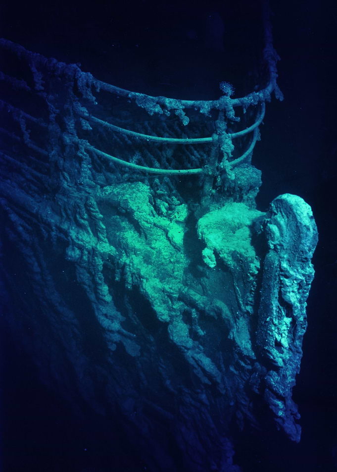 Bow of RMS Titanic Wreck
