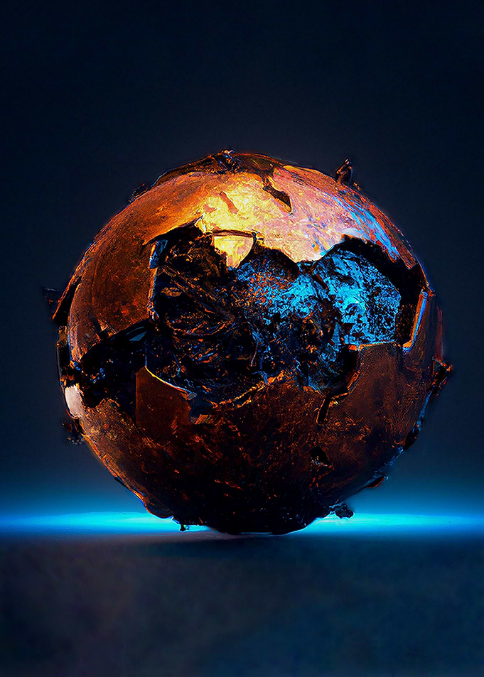 Broken copper planet