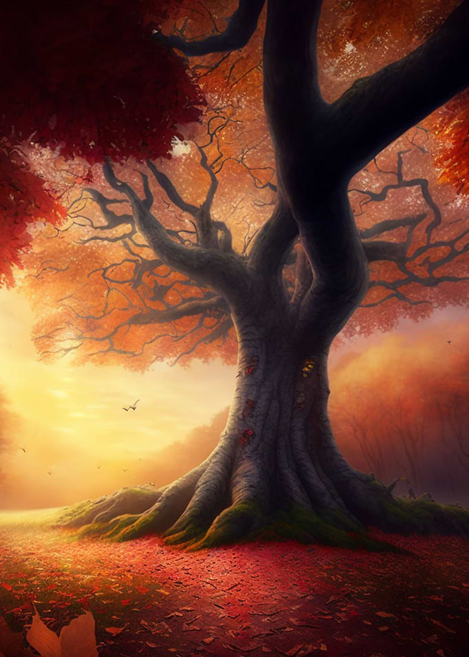 Autumn Huge Tree