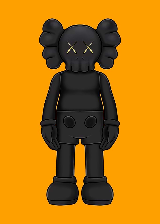 yellow kaws