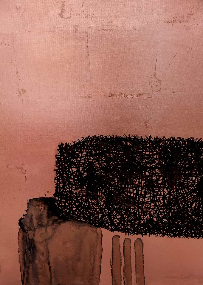 Copper black abstract