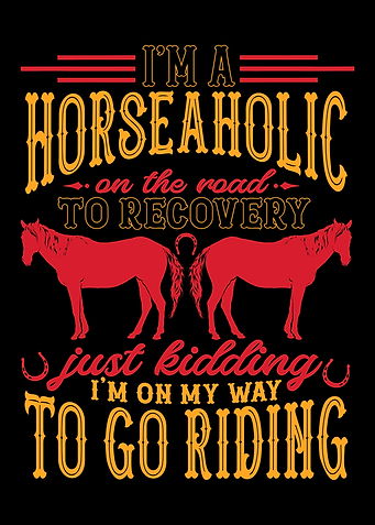Horseaholic Riding Horse