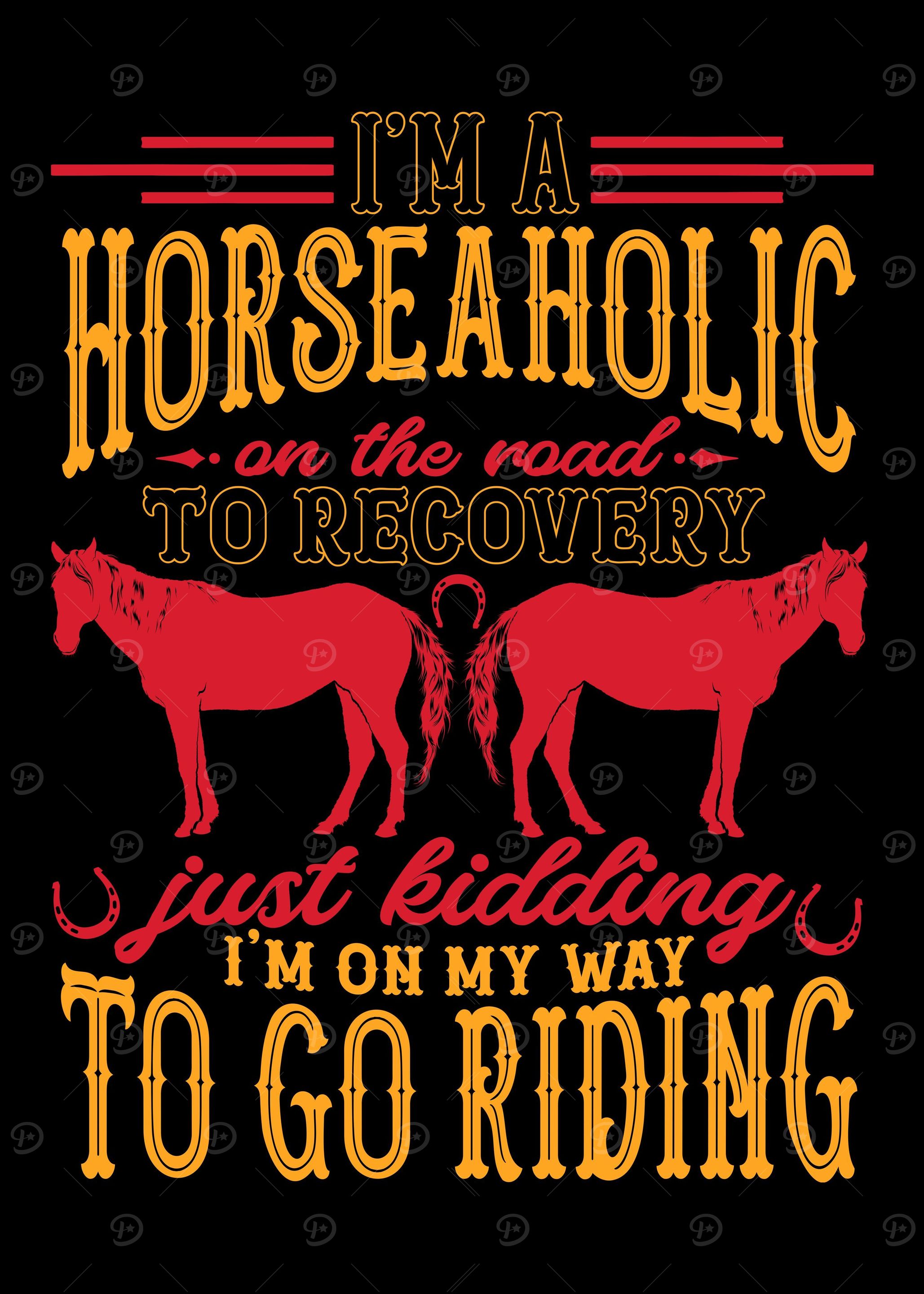 Horseaholic Riding Horse