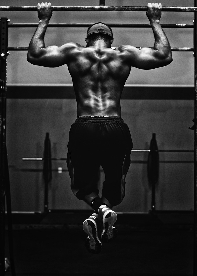 Working out in a Gym