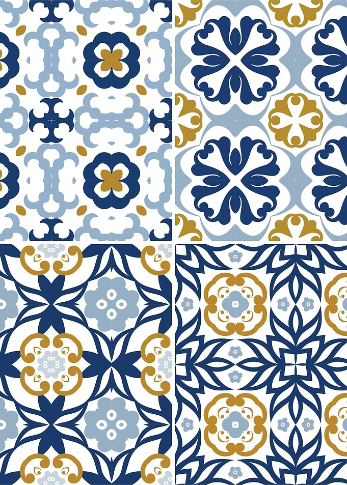 Mediterranean Blue Tile 51