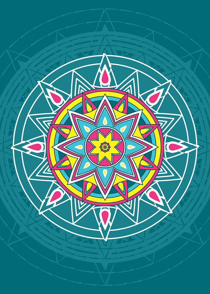 Abstract Digital Rangoli
