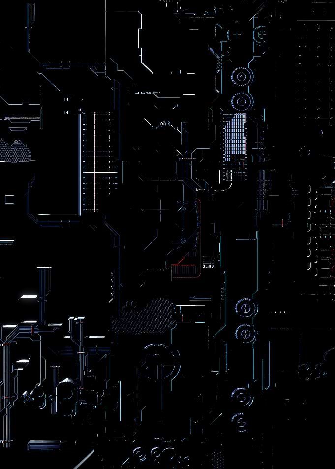 Black Circuit Motherboard