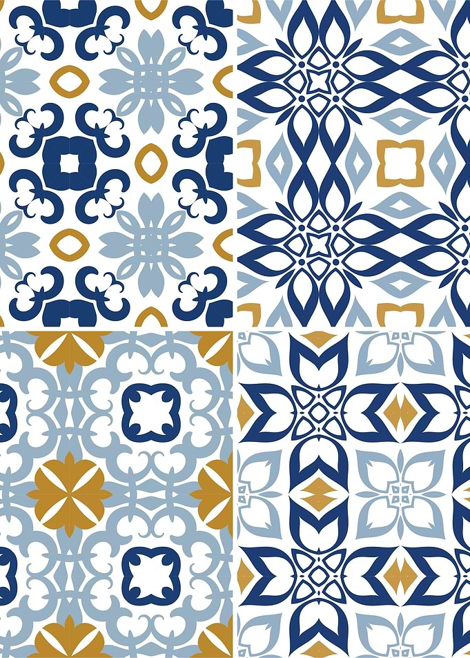 Mediterranean Blue Tile 60
