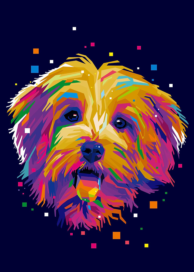 dog in color