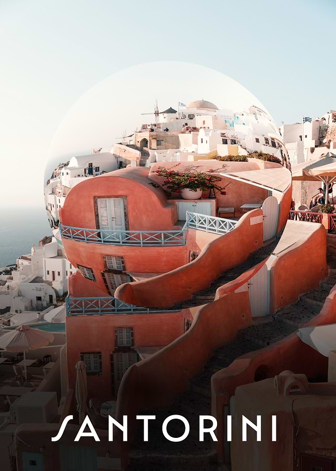 Santorini Greece Sphere