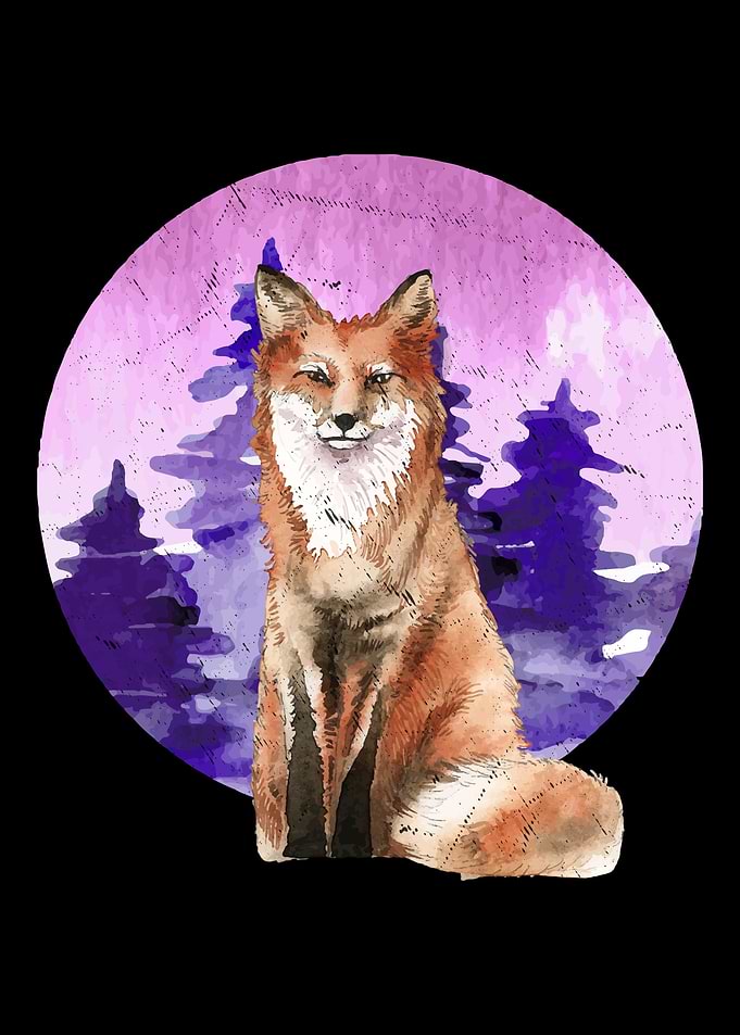 Beautiful Fox Painting