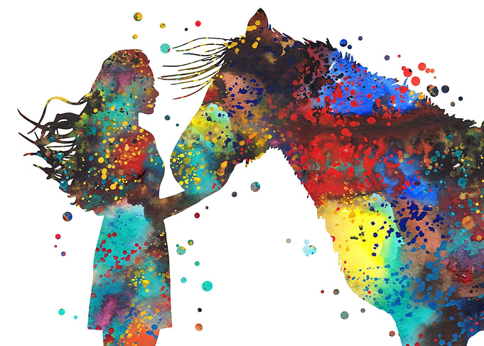 Girl with horse