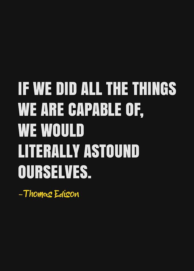 Thomas Edison Quote