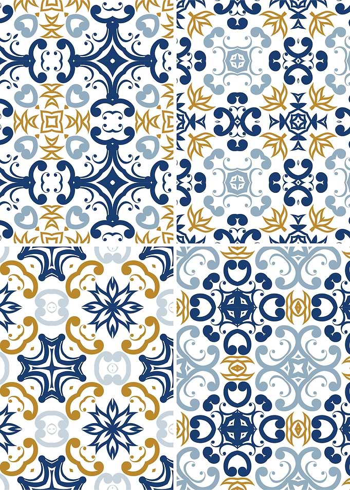 Mediterranean Blue Tile 57