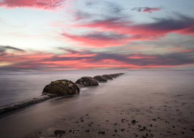 Seascape sunset