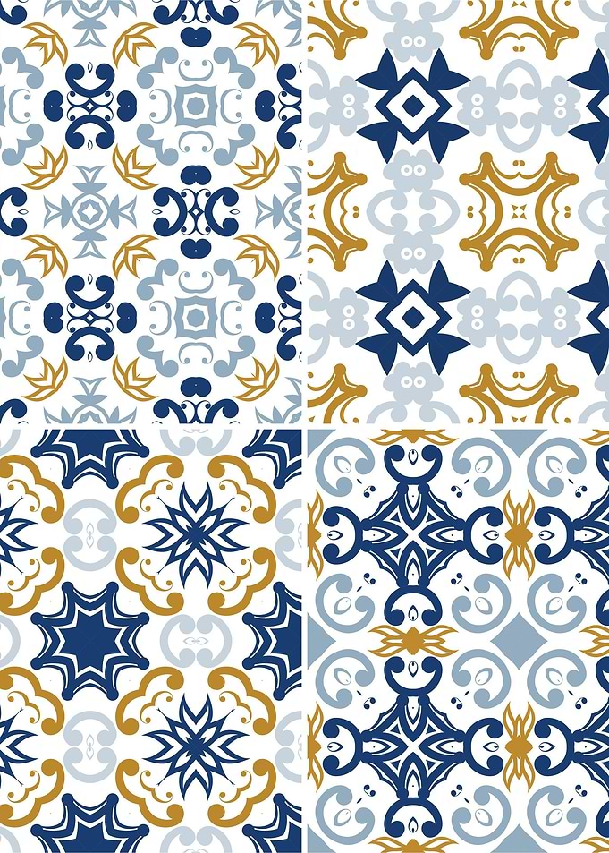 Mediterranean Blue Tile 56