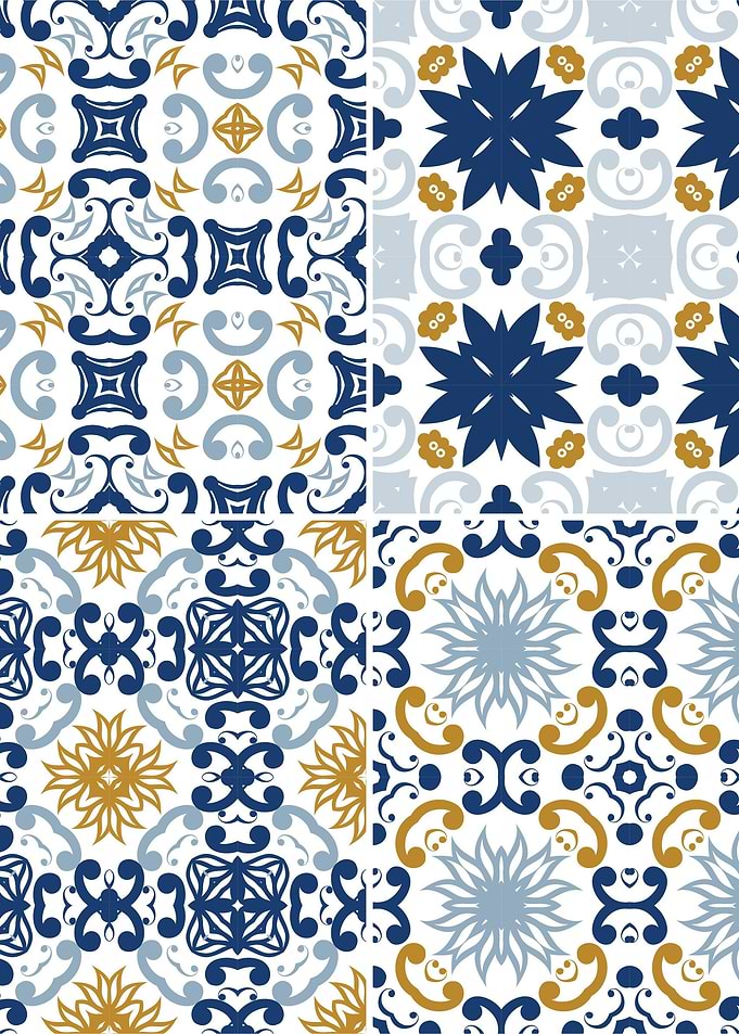 Mediterranean Blue Tile 53