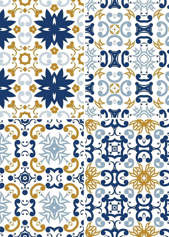 Mediterranean Blue Tile 54