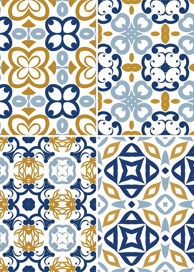Mediterranean Blue Tile 58