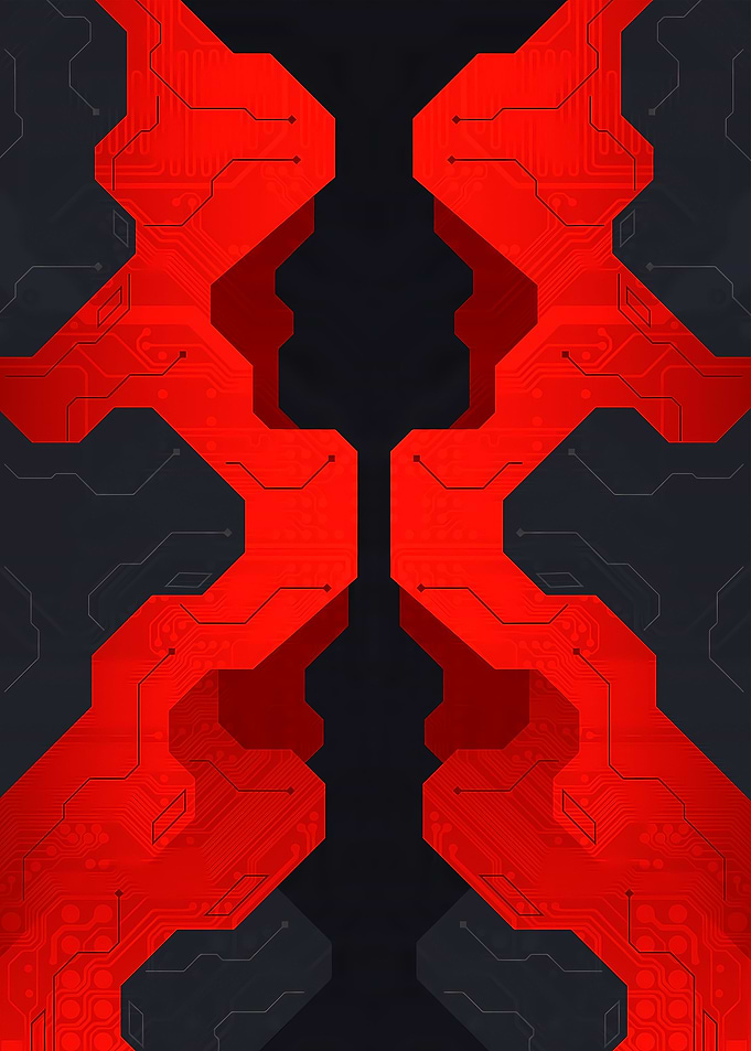 Red Material Circuit Board