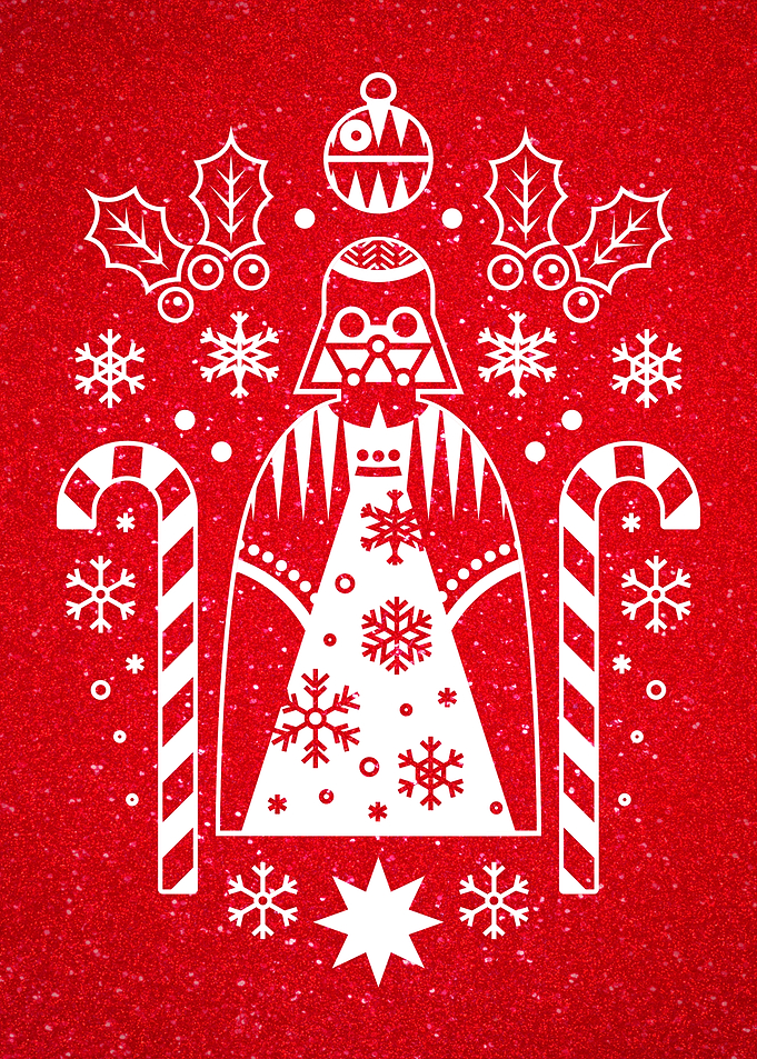 Christmas Vader red